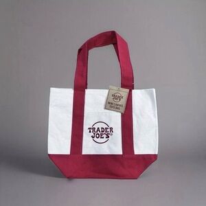 Trader Joe's Limited Edition Red Mini Canvas Tote